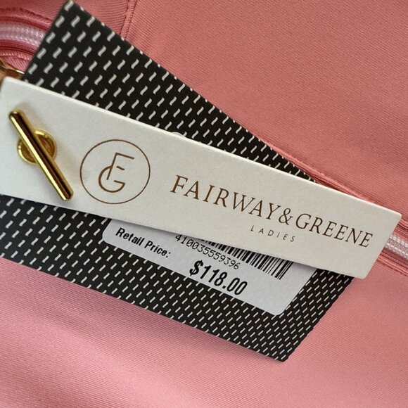 New W/ Logo Fairway & Greene Darcy Sleeveless Polo Womens Size M Frose MSRP $118 - Picture 5 of 13
